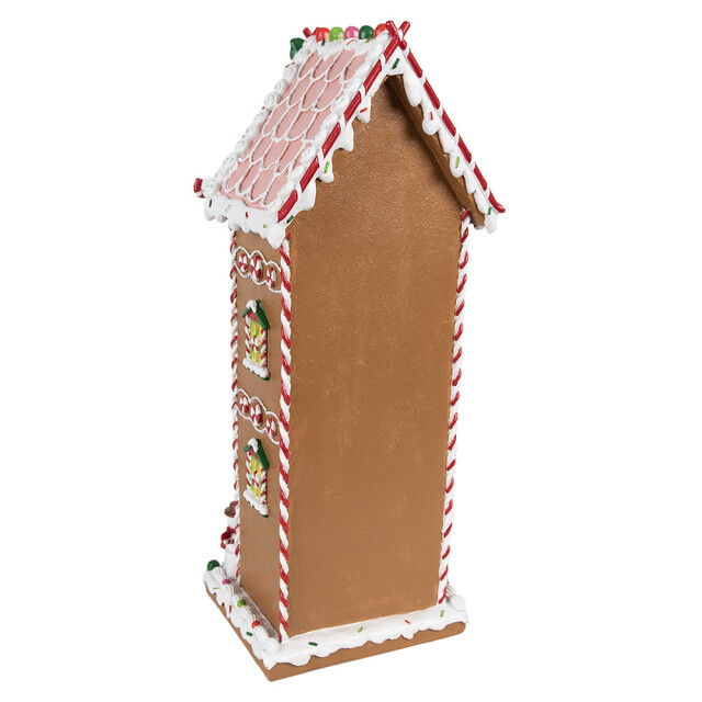 Clayre & Eef Gingerbread house 17x14x40 cm kunststof peperkoekhuisje 2959319 large