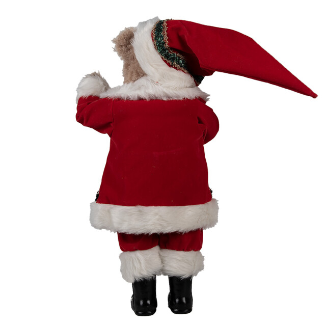 Clayre & Eef Kerstdecoratie beeld beer 51 cm kunststof kerstman 2943014 large