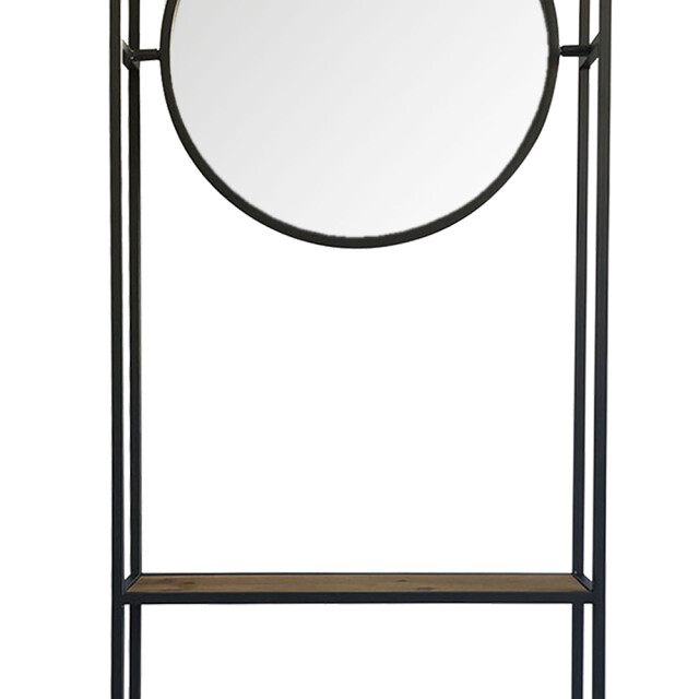 Clayre & Eef Spiegel 53x165 cm hout rond grote spiegel 1094303 large