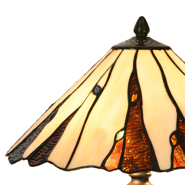 LumiLamp Tiffany tafellamp Ø 35x53 cm glas tiffany bureaulamp 2652438 large