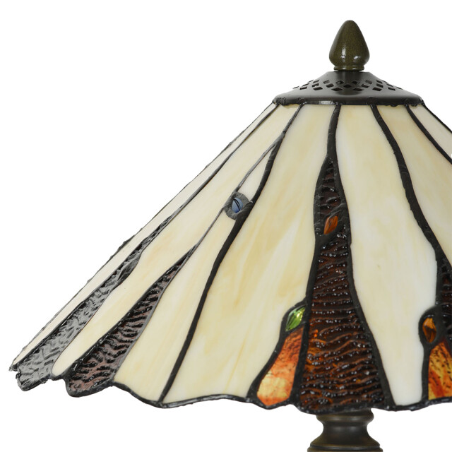 LumiLamp Tiffany tafellamp Ø 35x53 cm glas tiffany bureaulamp 2652438 large
