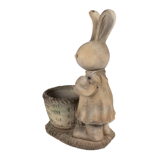 Clayre & Eef Bloempot konijn 49 cm beige keramisch materiaal decoratie 2842001 large