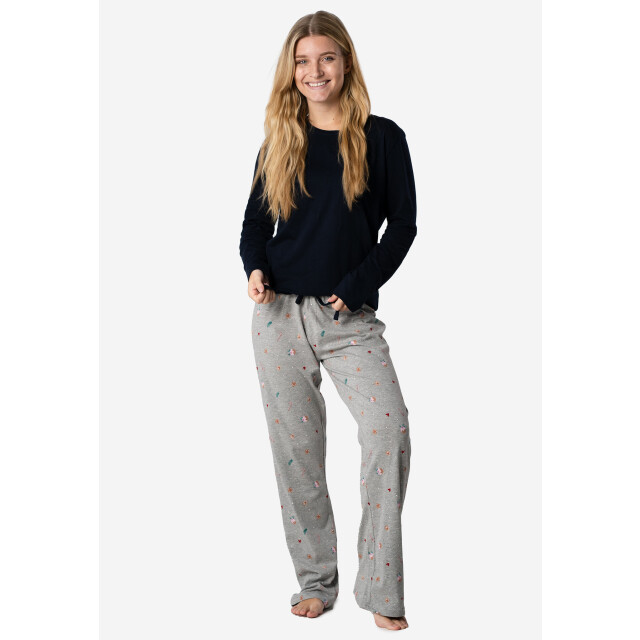 Happy Shorts Dames kerst pyjama set shirt + broek giftbox bakkerij HS-1054 large