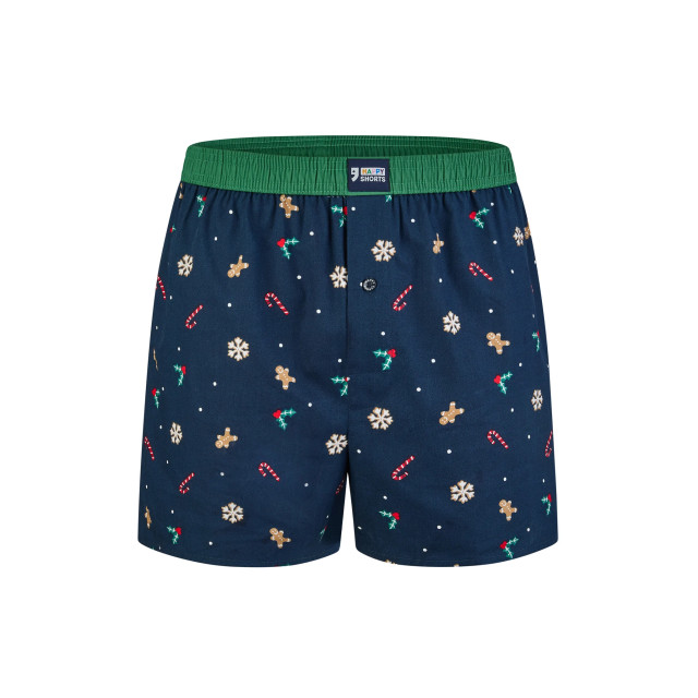 Happy Shorts Heren wijde boxershorts kerst print christmas allover HS-1068 large