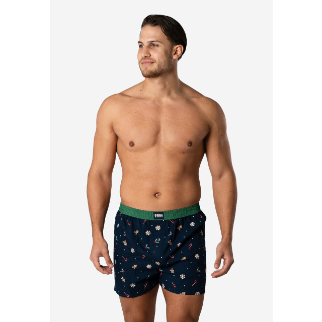 Happy Shorts Heren wijde boxershorts kerst print christmas allover HS-1068 large