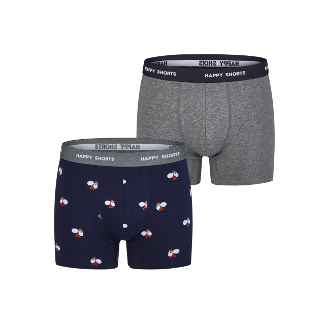 Happy Shorts Heren boxershorts kerst print 2-pack santa HS-J-1072 large