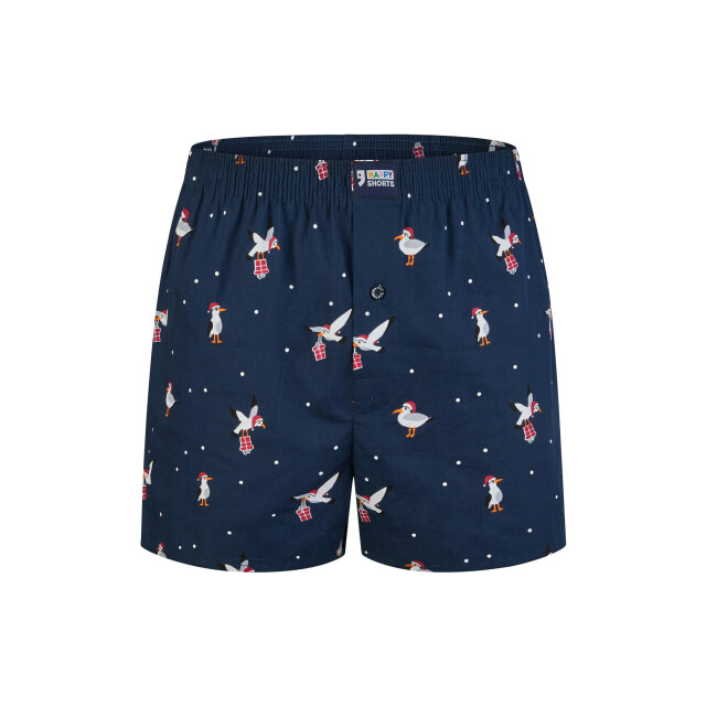 Happy Shorts Heren wijde boxershorts kerst print sea gull HS-1070 large