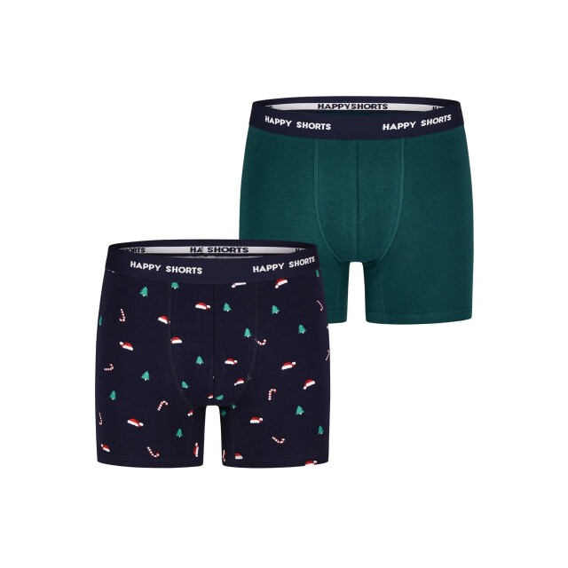 Happy Shorts Heren boxershorts kerst print 2-pack christmas HS-J-1074 large