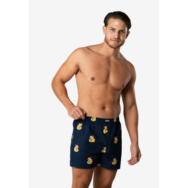 Happy Shorts Heren wijde boxershorts kerst print duck HS-1069 large