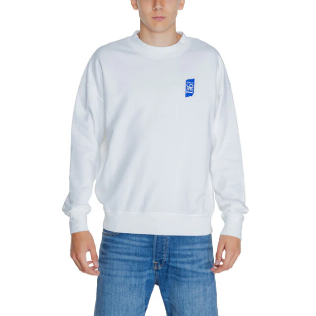 Replay Cotton fleece trui heren Replay Wit Unisex 9ZERO1 Trui large