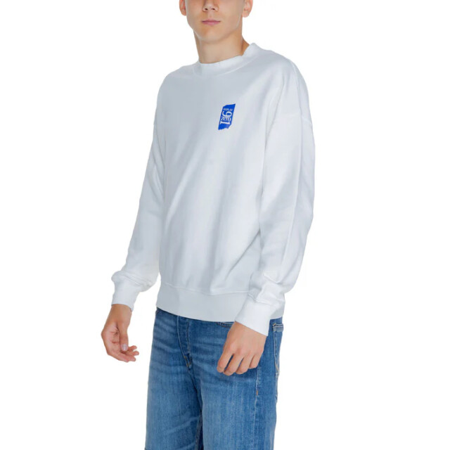 Replay Cotton fleece trui heren Replay Wit Unisex 9ZERO1 Trui large