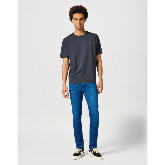 Wrangler Larston heren slim-fit jeans indigo waves WRANGLER 112356817 Larston IndigoWaves large