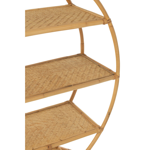 J-Line rek 3 planken rotan 150x40x150cm 3001180 large