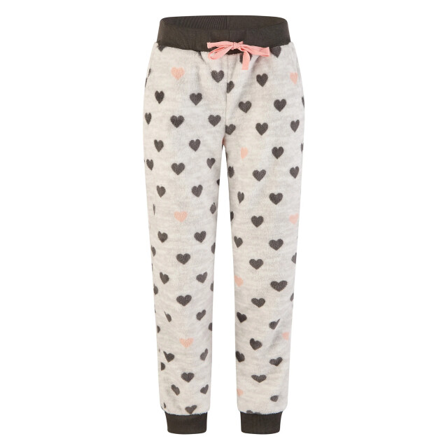 By Louise Dames huispak loungewear fleece incl capuchon hartjes BL-422-02 large