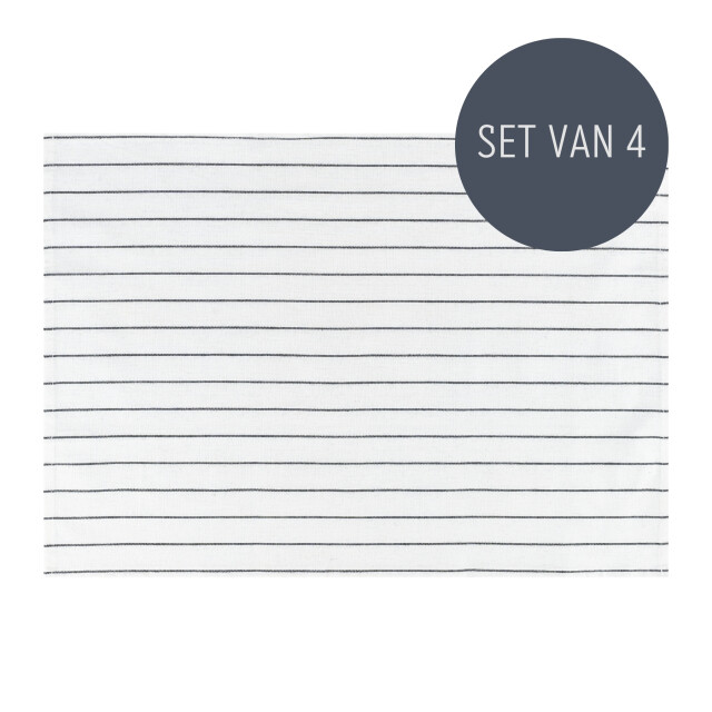 Krumble Theedoek met streeppatroon - set van 4 3016915 large