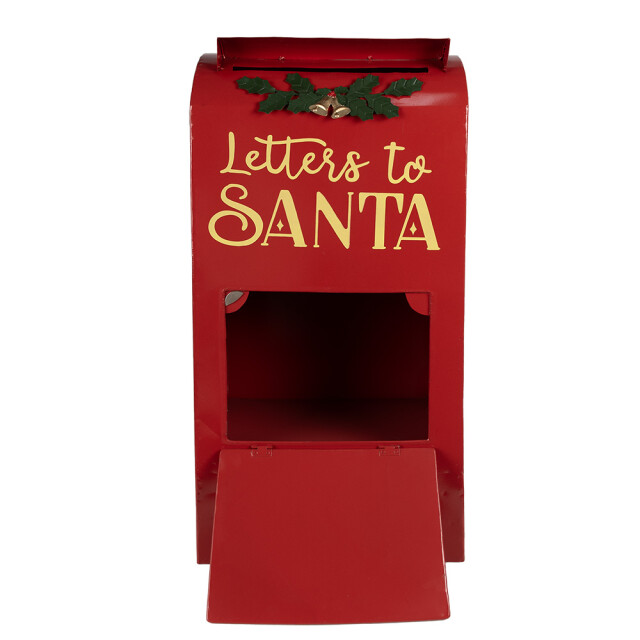 Clayre & Eef Kerstdecoratie brievenbus 33x26x67 cm ijzer letters to santa 3017099 large