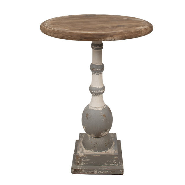 Clayre & Eef Bijzettafel Ø 51x71 cm hout 3017102 large
