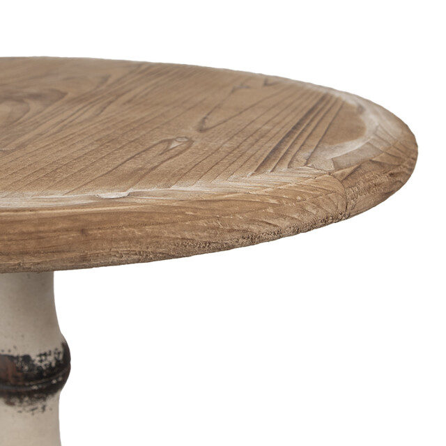 Clayre & Eef Bijzettafel Ø 62x81 cm hout rond 3017101 large