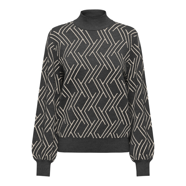 Only onlanny ls jq o-neck knt 15327635 dark grey melange 06712.970.0015 large