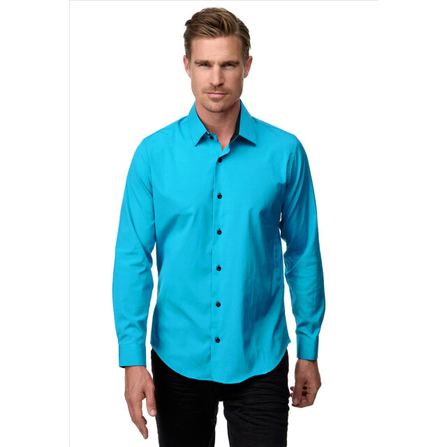 Rusty Neal Heren overhemd - turkis r-44 RN10-R-44 large