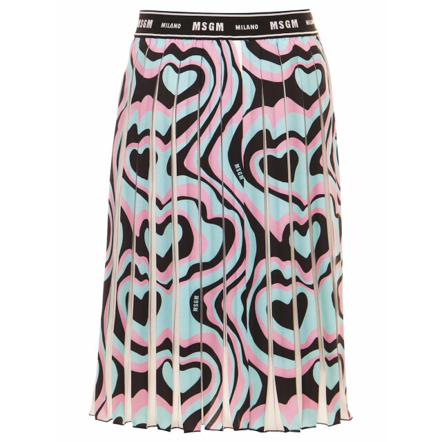Msgm Kids rok blauw MS027816-200 large