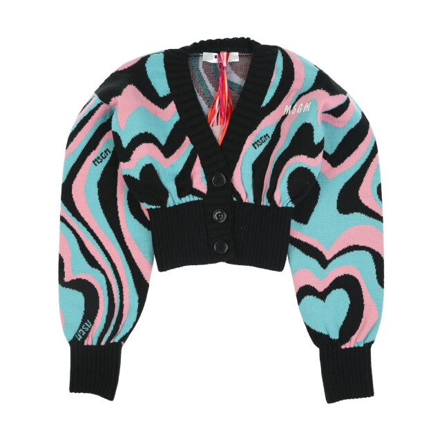 Msgm Kids vest zwart MS027824-200 large