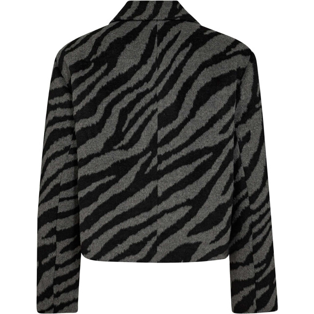 Co'Couture Zuricc zebra crop jacket dark grey 30261-140 large