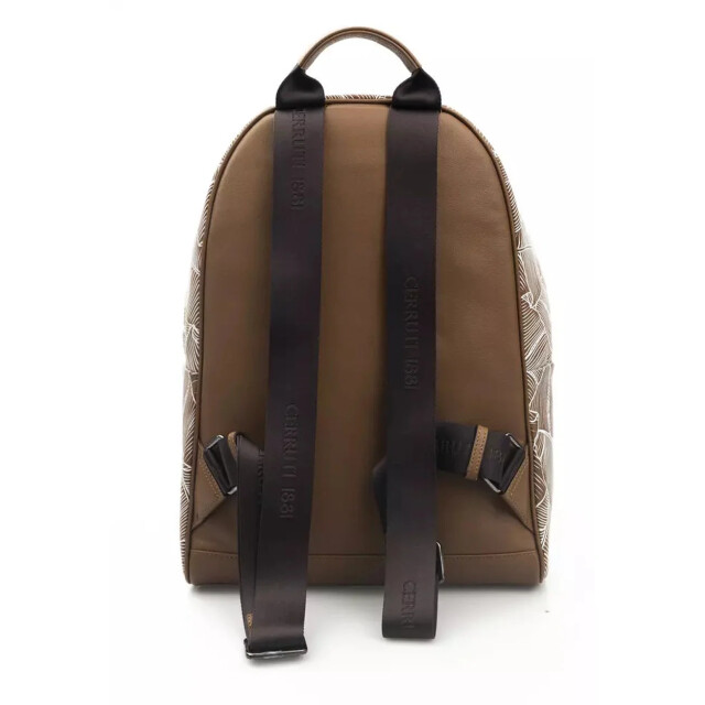 Cerruti 1881 Leren rugzak voor mannen Cerruti 1881 Bruine Leren Rugzak voor Mannen large