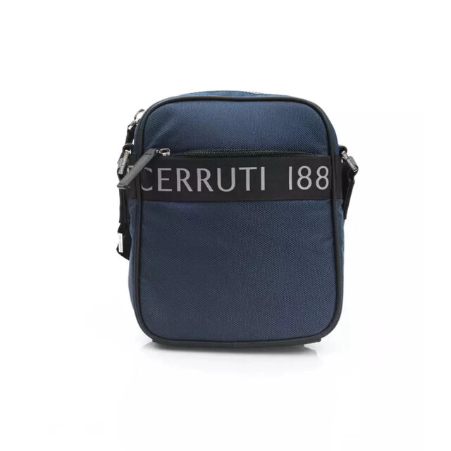 Cerruti 1881 Nylon schoudertas voor mannen Cerruti 1881 Blauwe Nylon Schoudertas voor Mannen large