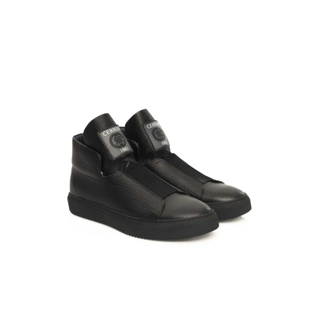 Cerruti 1881 Leren sneakers voor mannen Cerruti 1881 Zwarte Leren Sneakers voor Mannen large