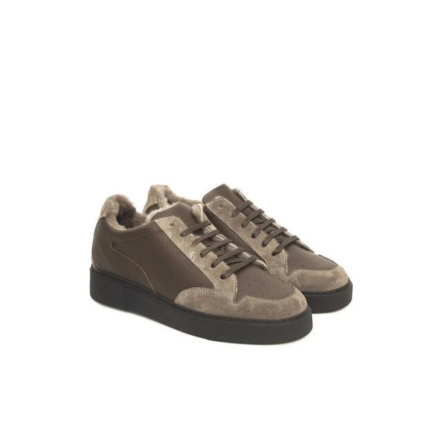 Cerruti 1881 Leren sneakers voor mannen Cerruti 1881 Beige Leren Sneakers voor Mannen large