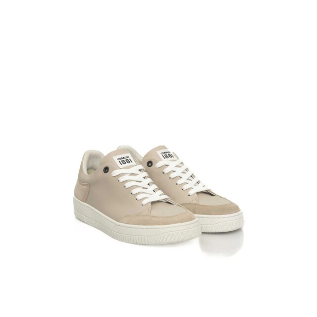 Cerruti 1881 Leren sneakers voor dames met platform Cerruti 1881 Beige Leren Sneakers voor Dames met Platform large