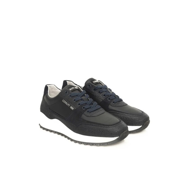 Cerruti 1881 Leren sneakers voor mannen Cerruti 1881 Blauwe Leren Sneakers voor Mannen large