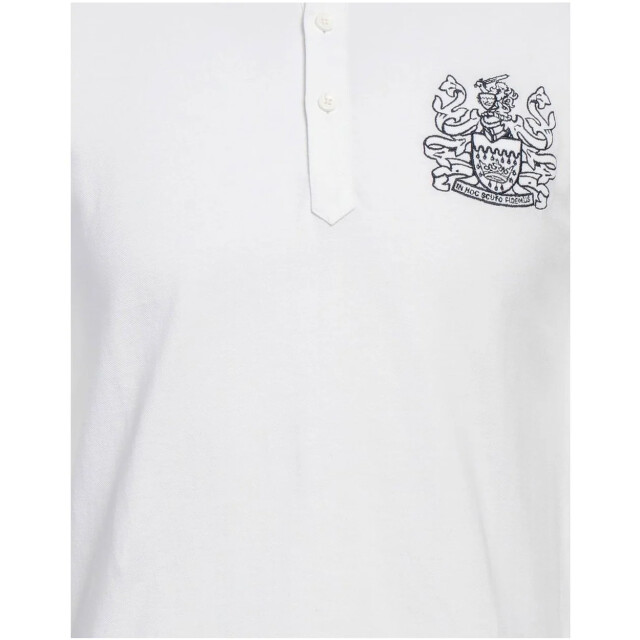Aquascutum Elegante katoenen polo met handtekening details Aquascutum Elegante Katoenen Polo met Handtekening Details large