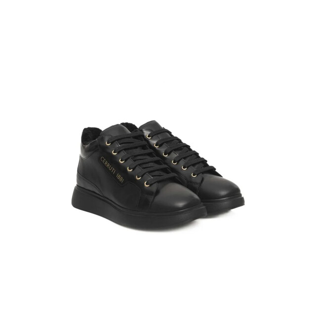 Cerruti 1881 Lederen sneakers voor dames Cerruti 1881 Zwarte Lederen Sneakers voor Dames large