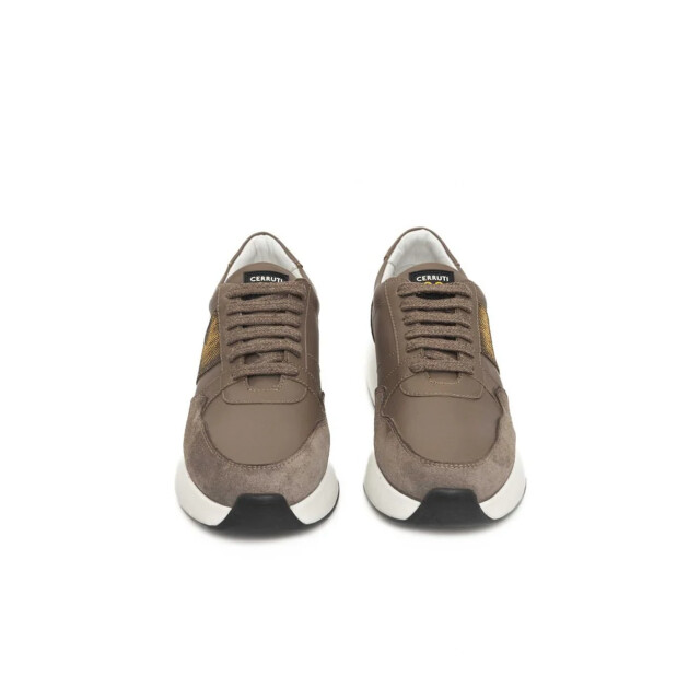 Cerruti 1881 Leren sneakers voor dames met platform Cerruti 1881 Beige Leren Sneakers voor Dames met Platform large