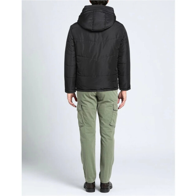 Aquascutum Elegante jas met verwijderbare kap Elegante Zwarte Aquascutum Jas met Verwijderbare Kap large
