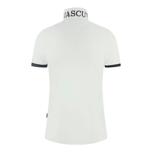 Aquascutum Elegante katoenen polo met handtekening details Aquascutum Elegante Katoenen Polo met Handtekening Details large