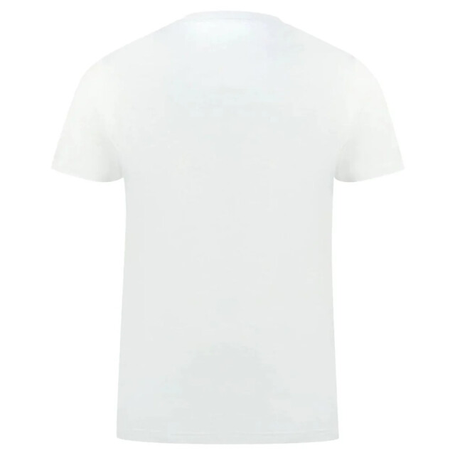 Aquascutum Te katoenen t-shirt voor mannen Aquascutum Witte Katoenen T-shirt voor Mannen large