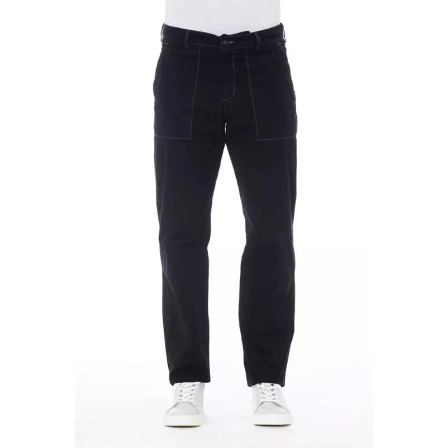 Alpha Studio Katoenen broek voor mannen Alpha Studio Blauwe Katoenen Broek voor Mannen large