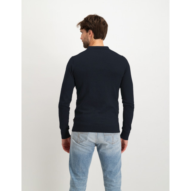 Saint Steve Berend dark navy -trui met polokraag Dark Navy/Berend large