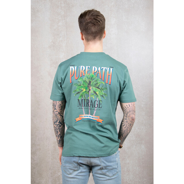 Purewhite T-shirt with front and back print 100.40.0578 large