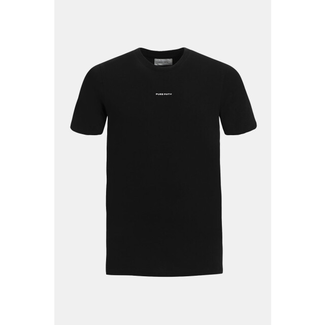 Purewhite T-shirt with front and back application 100.10.1028 large