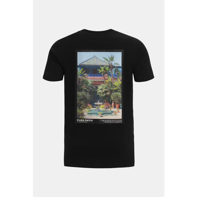 Purewhite T-shirt with front and back application 100.10.1028 large
