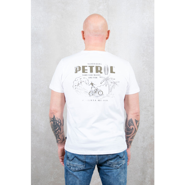 Petrol Industries T-shirt ss classic print tsr635_0000 bright white large