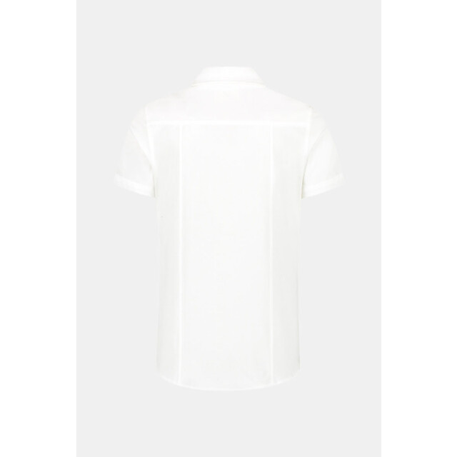 Purewhite Pique shortsleeve button up shirt 121.00.0017 large