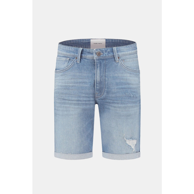 Purewhite Regular fit denim short the miles 151.30.0156 large