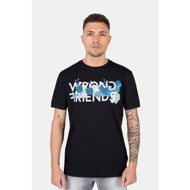 Wrong Friends Blue roses t-shirt 100.10.1209 large