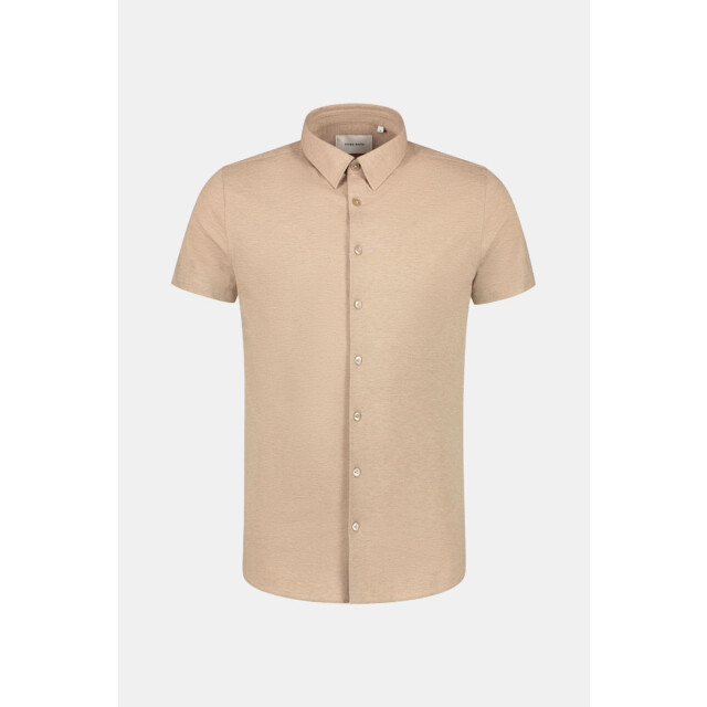 Purewhite Pique shortsleeve button up shirt 121.81.0005 large