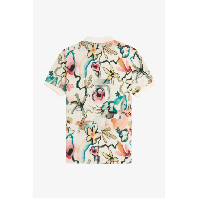 Fred Perry Amy print polo shirt 110.01.0018 large